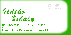 ildiko mihaly business card